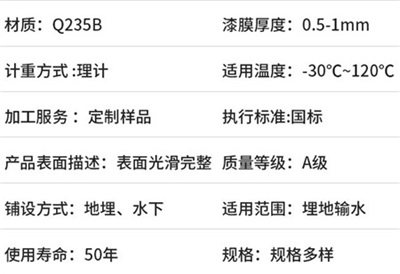 乐山热浸塑钢质保护管规格产品性能特点